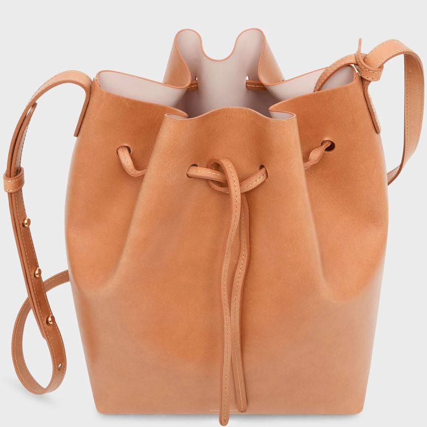 Women's Mansur Gavriel Vegetable Tanned Leather Bucket Bags Light Brown | AU 4675GX